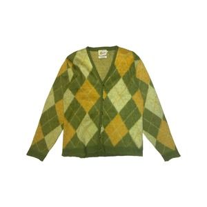 Dairiku 22aw mohair argyle cardigan